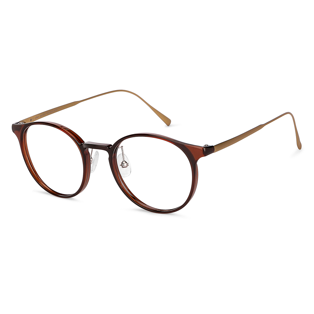 John Jacobs Online Light Brown Full Rim Round right side