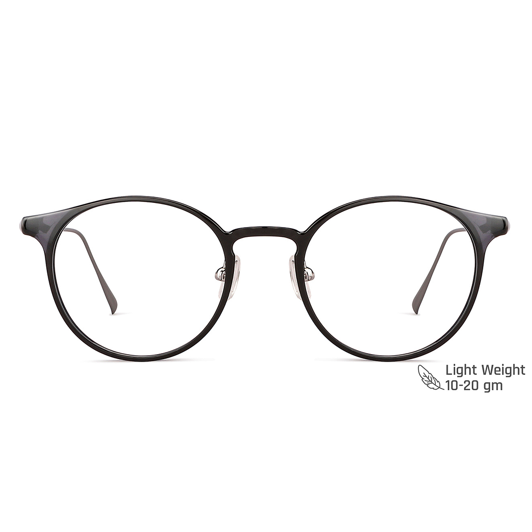 John Jacobs Online Black Full Rim Round right side