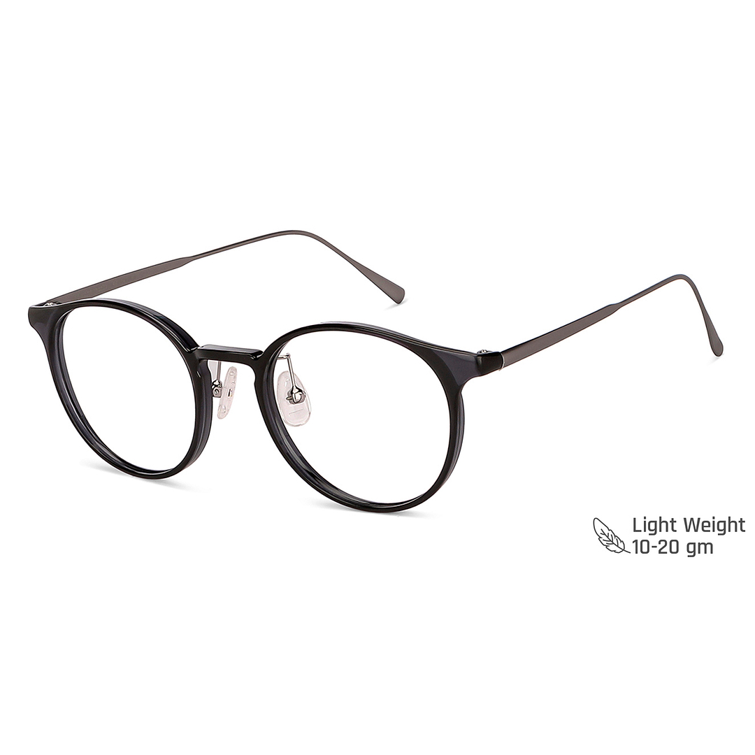 John Jacobs Online Black Full Rim Round left side
