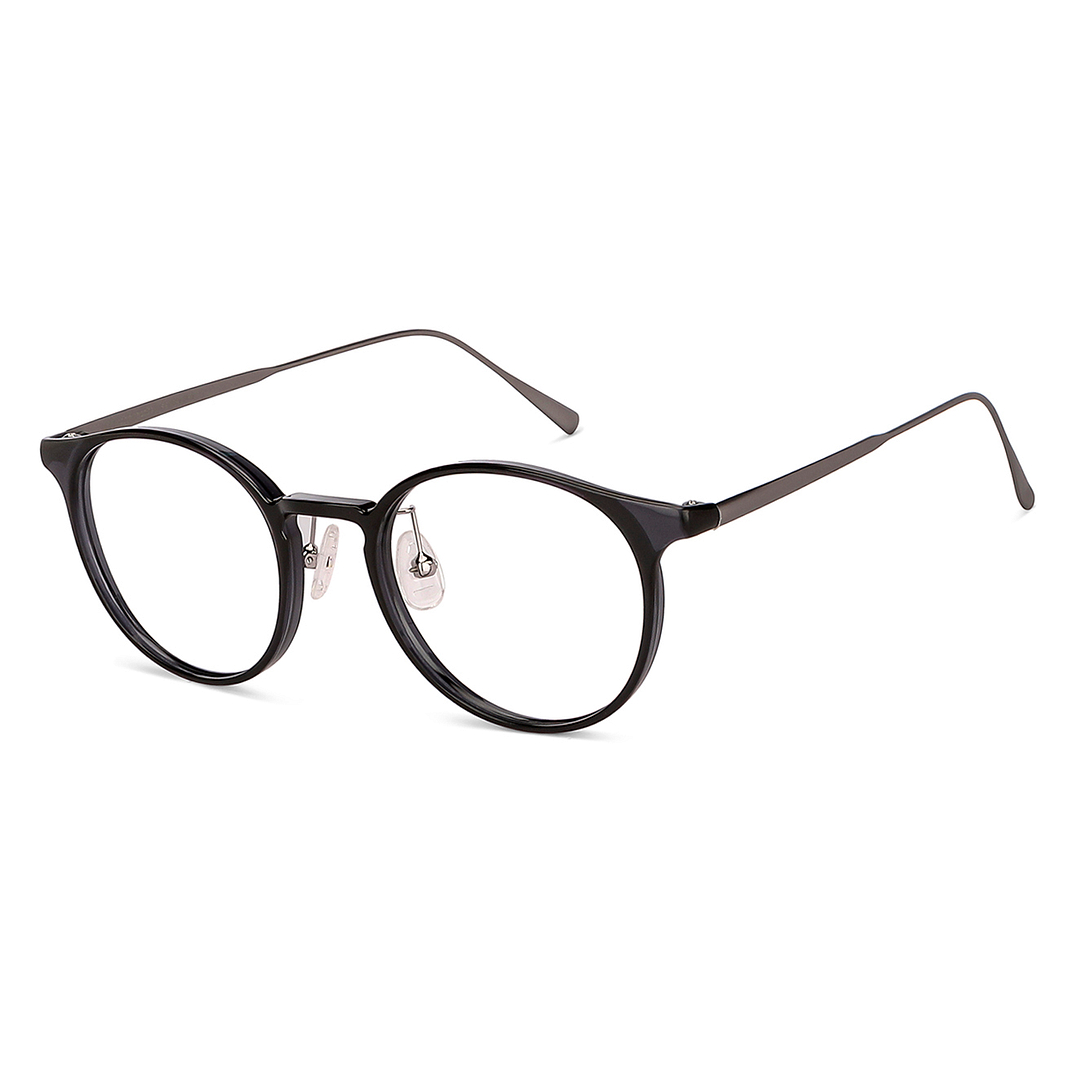 John Jacobs Online Black Full Rim Round right side