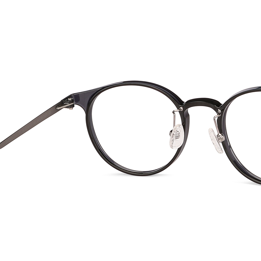 John Jacobs Online Black Full Rim Round right side