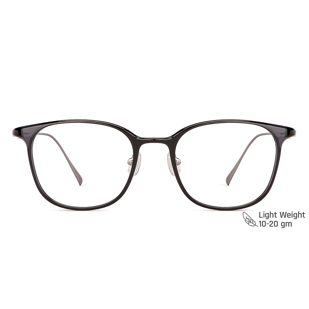 John Jacobs Online Black Full Rim Square right side