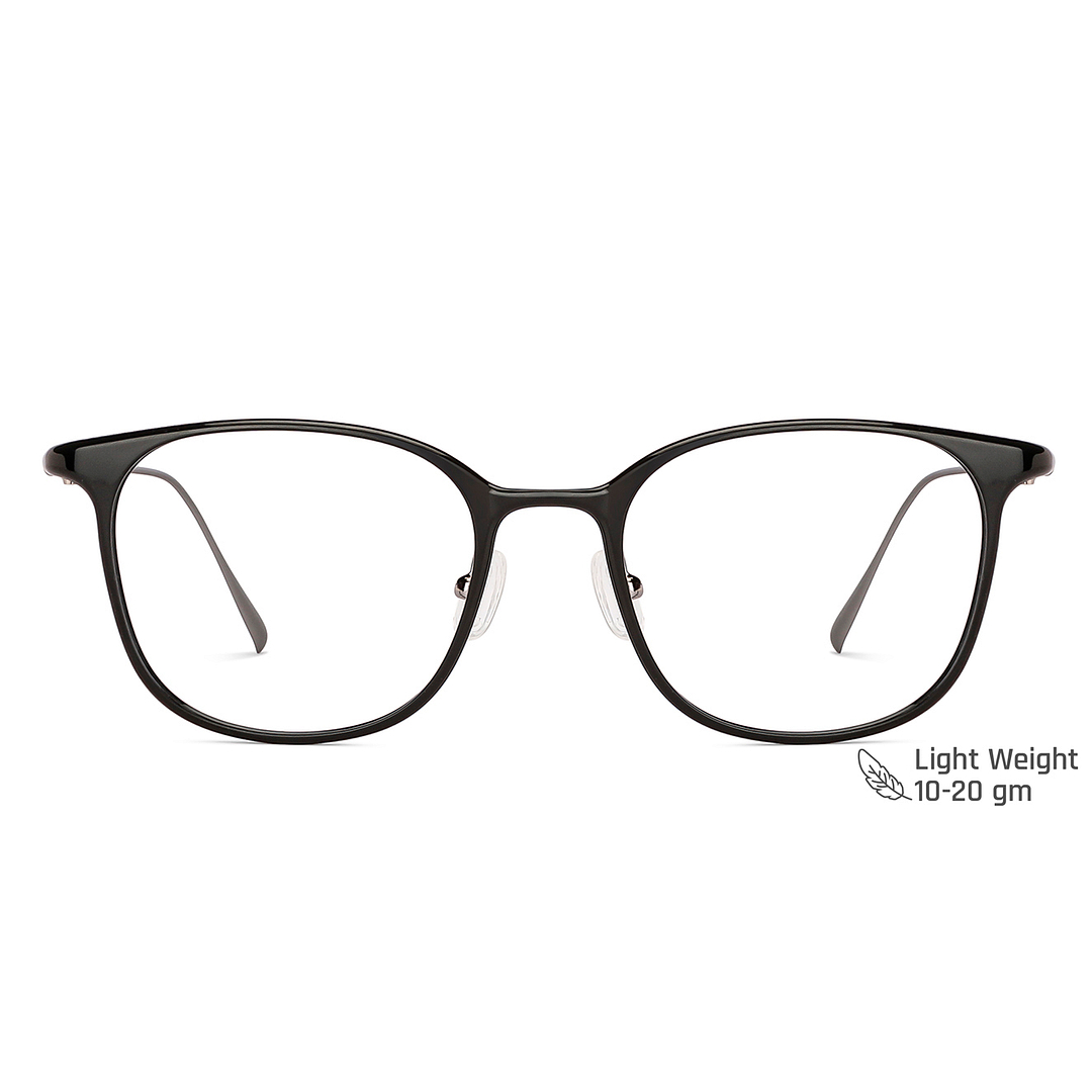 John Jacobs Online Black Full Rim Square right side