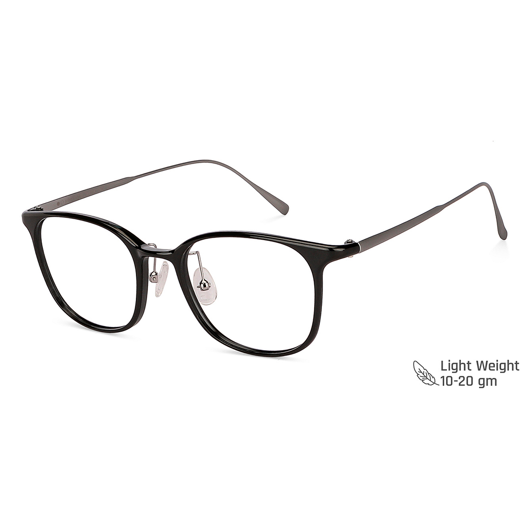 John Jacobs Online Black Full Rim Square left side