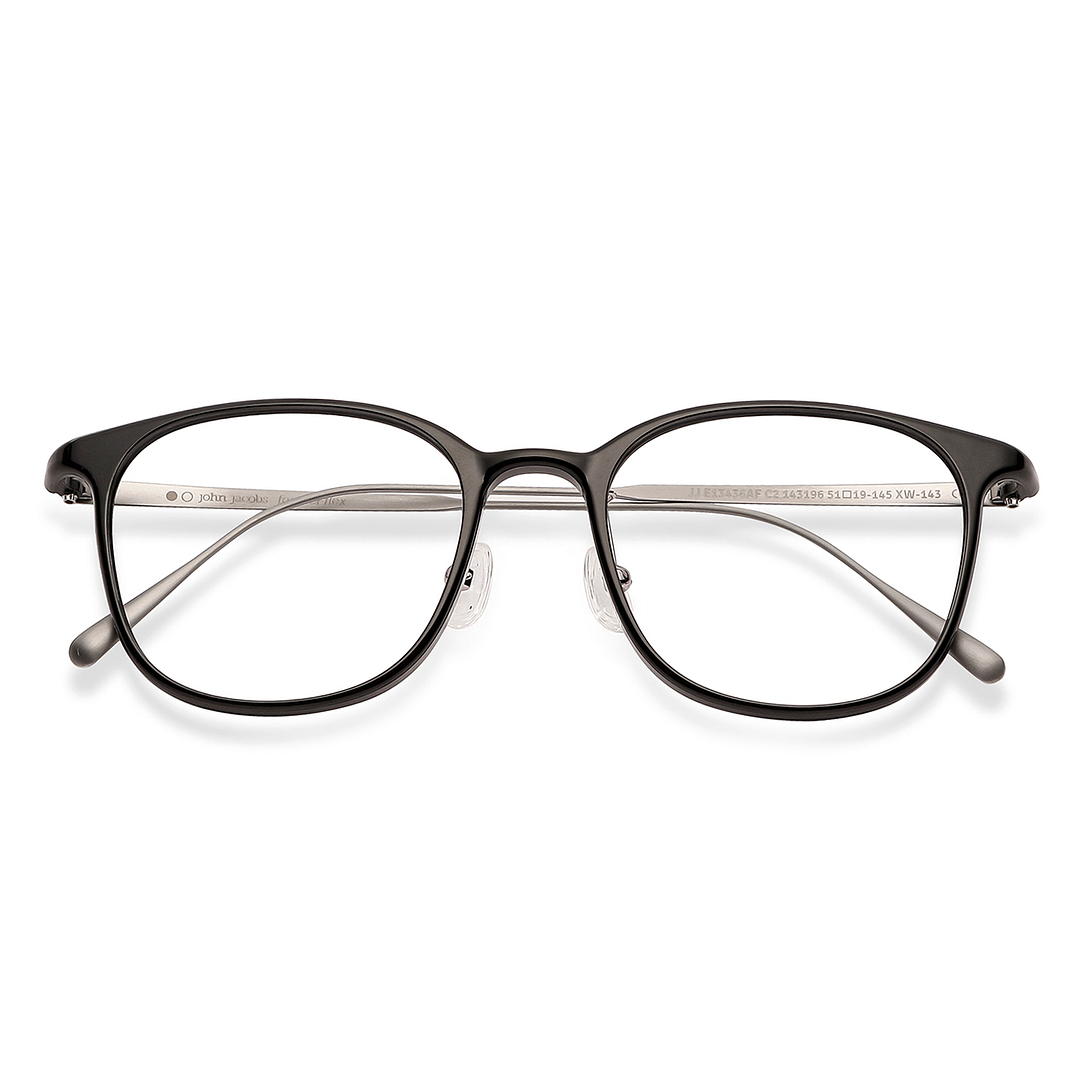John Jacobs Online Black Full Rim Square left side