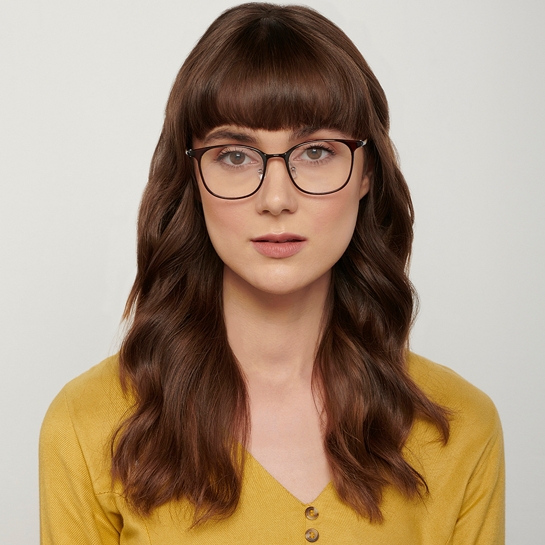 John Jacobs Online Light Brown Full Rim Square left side