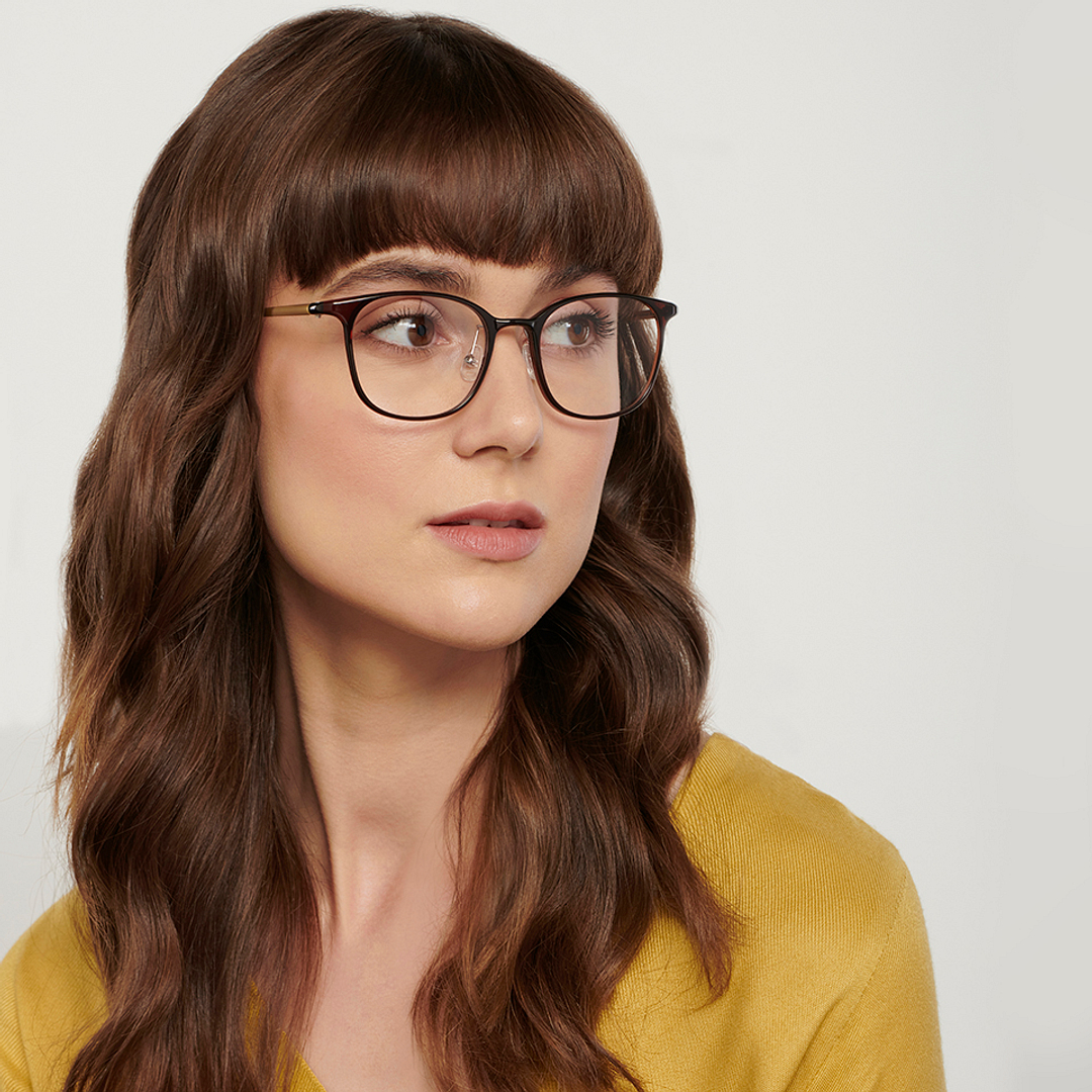 John Jacobs Online Light Brown Full Rim Square right side