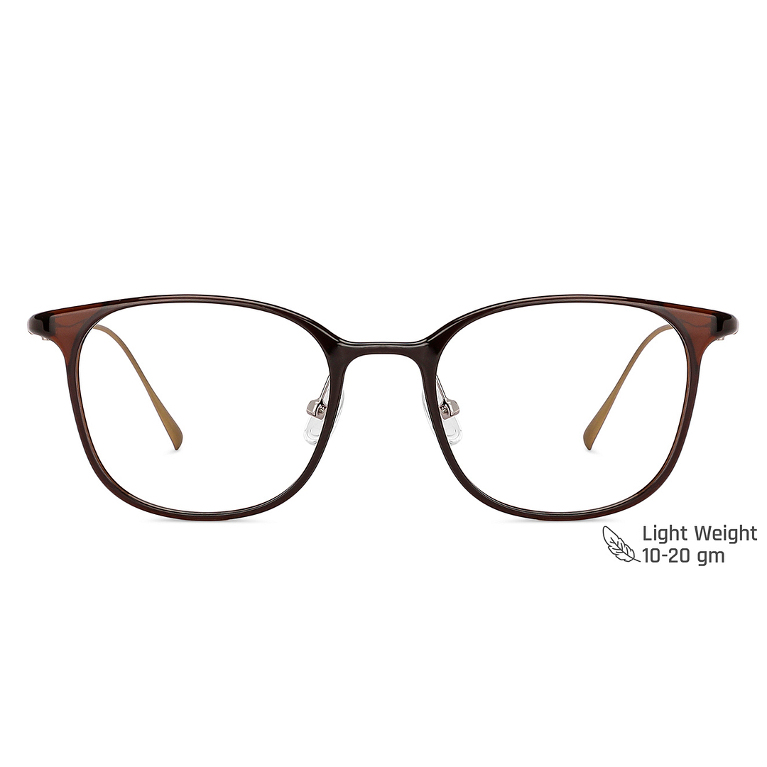 John Jacobs Online Light Brown Full Rim Square right side