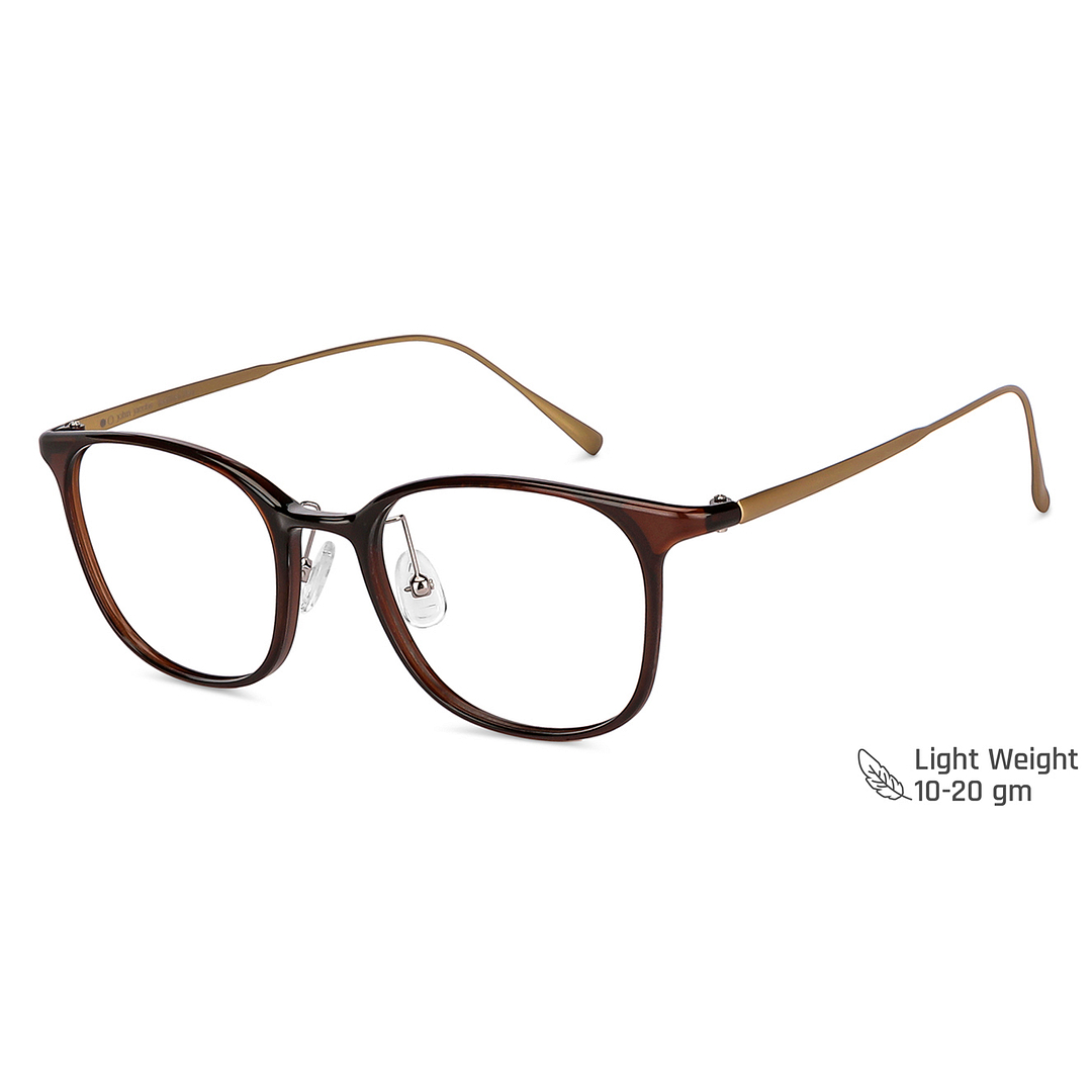John Jacobs Online Light Brown Full Rim Square left side