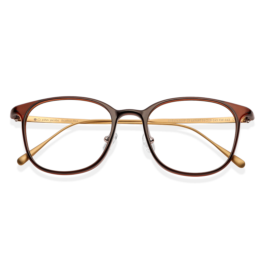 John Jacobs Online Light Brown Full Rim Square left side