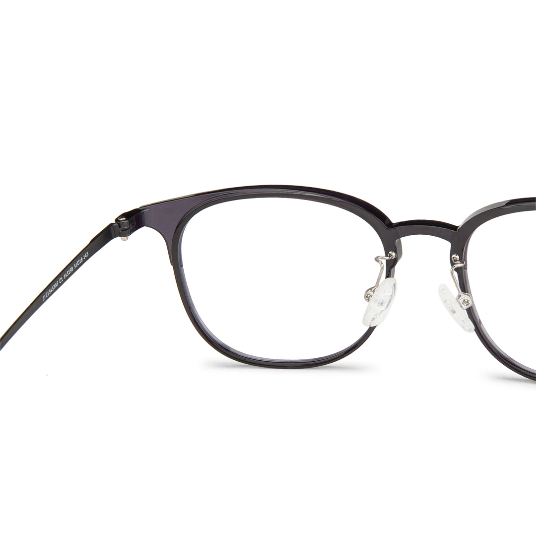 John Jacobs Online Black Full Rim Clubmaster right side