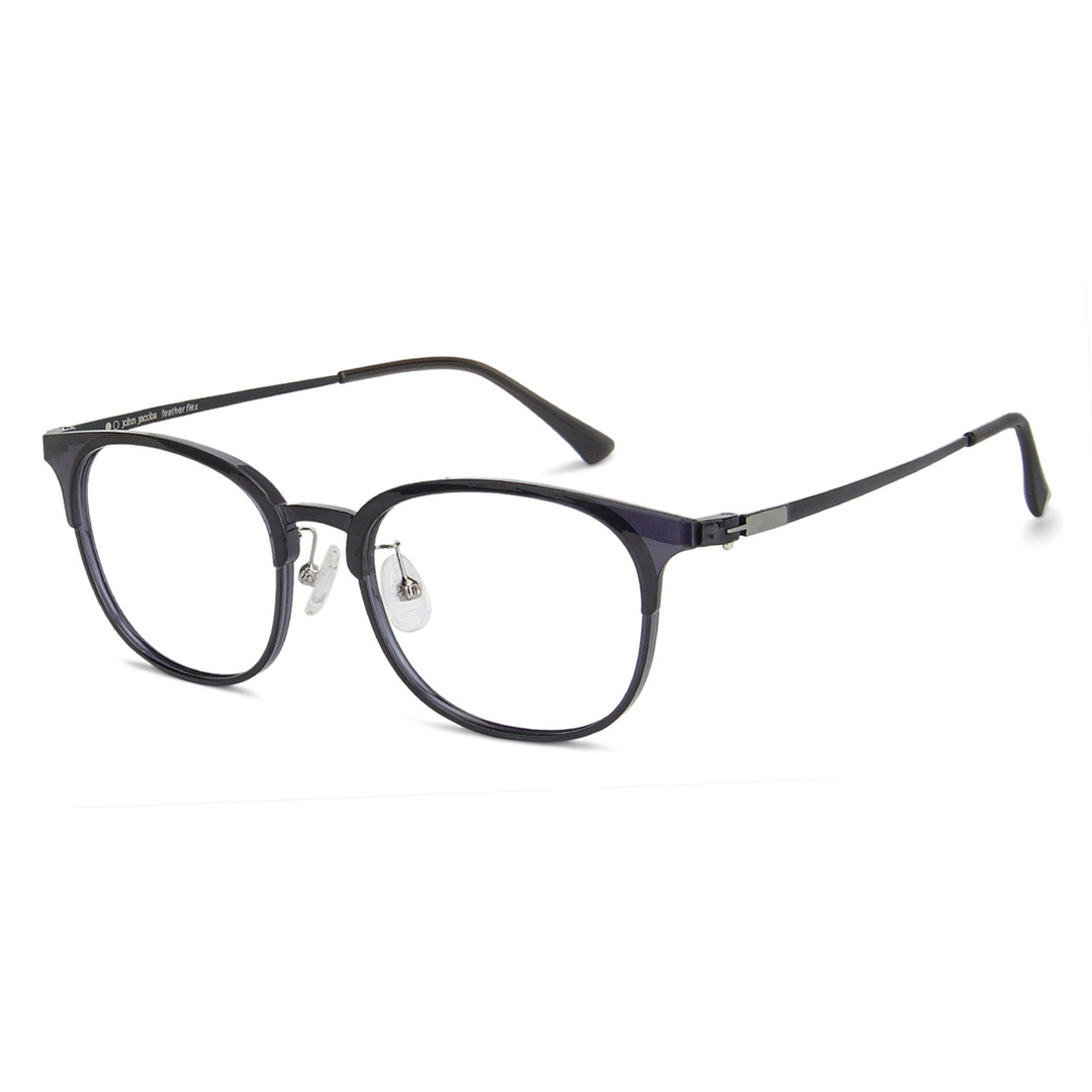 John Jacobs Online Black Full Rim Clubmaster left side