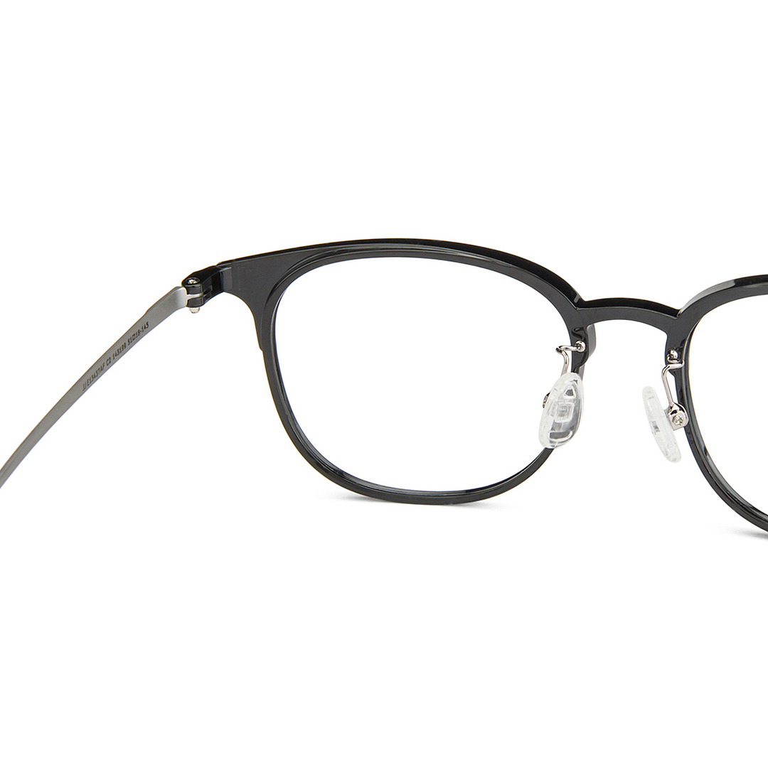 John Jacobs Black Full Rim Clubmaster right side