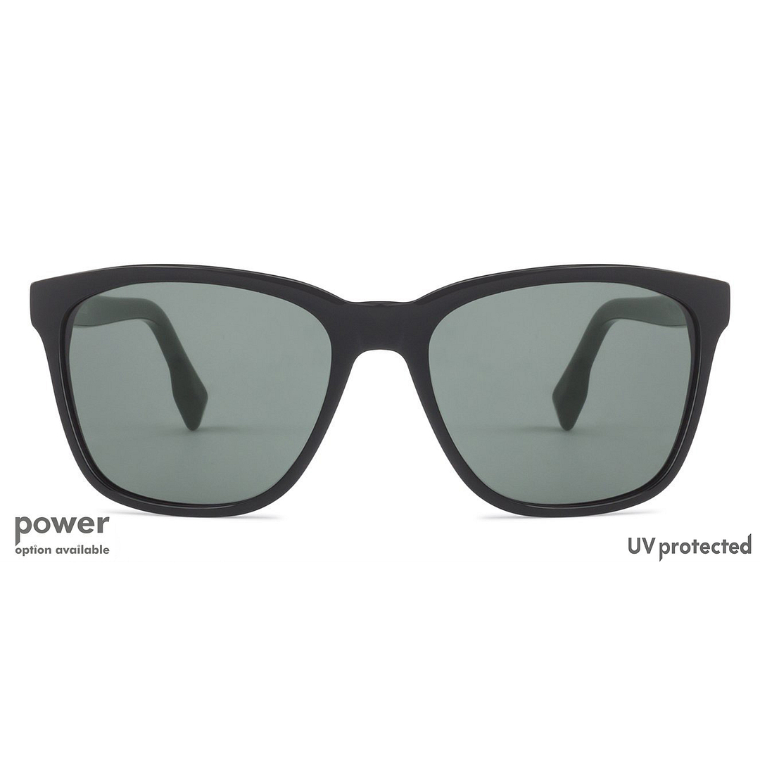 John Jacobs Black Full Rim Square left side