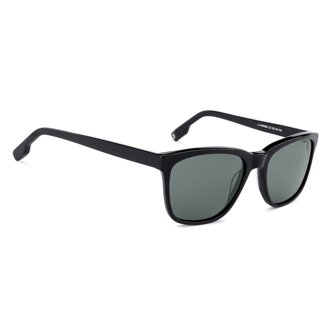 John Jacobs Black Full Rim Square left side