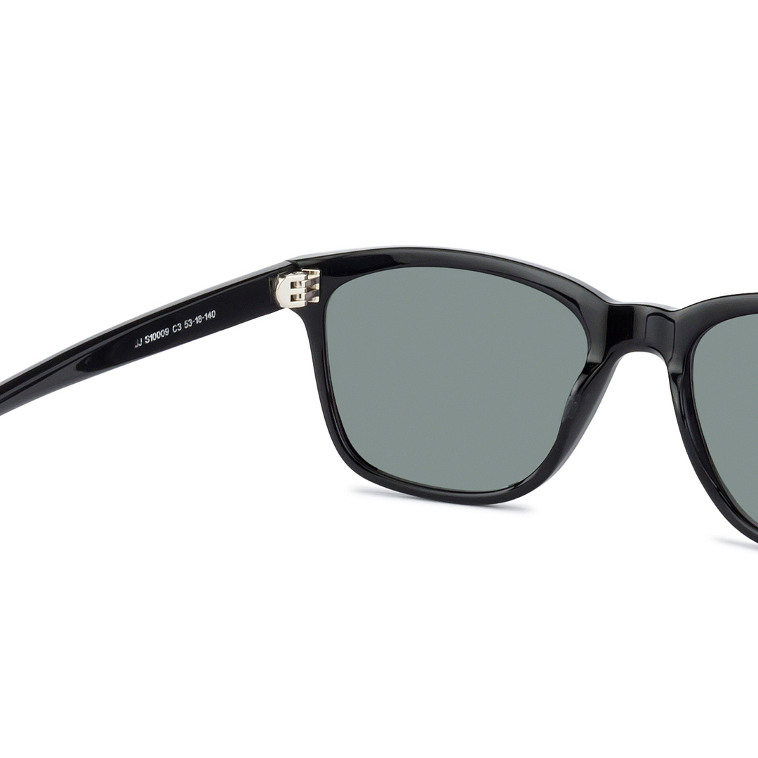 John Jacobs Black Full Rim Square right side