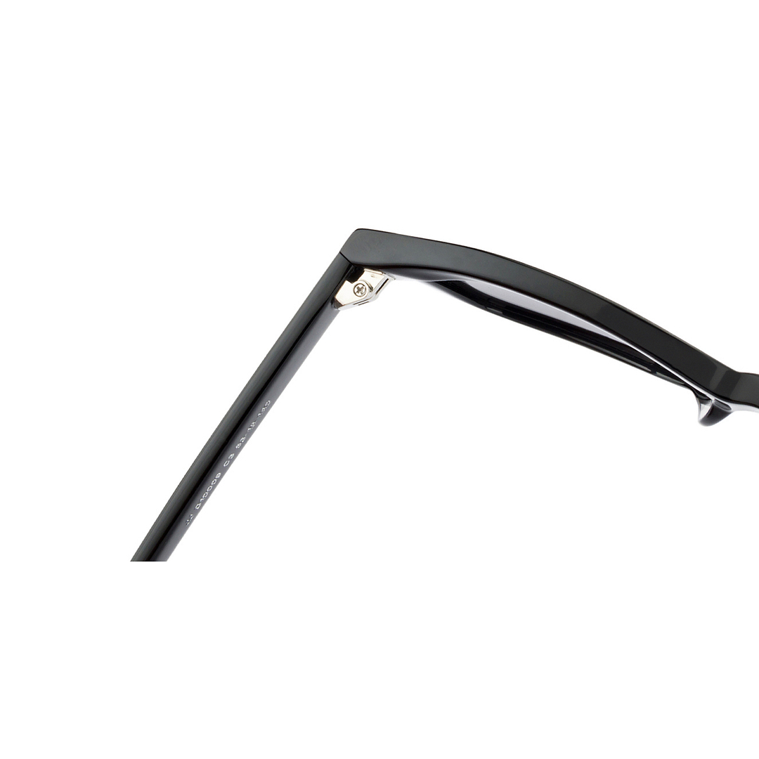 John Jacobs Black Full Rim Square right side