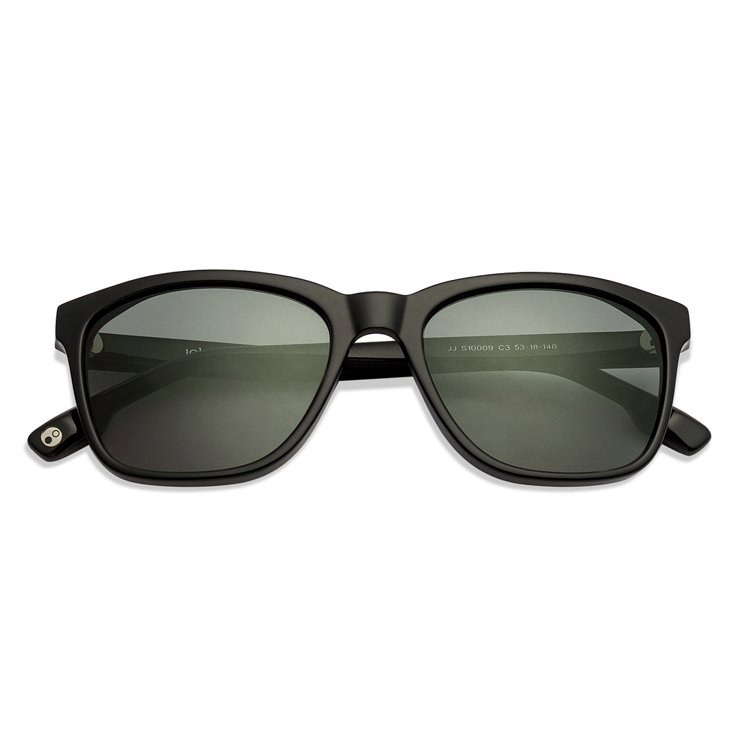 John Jacobs Black Full Rim Square right side