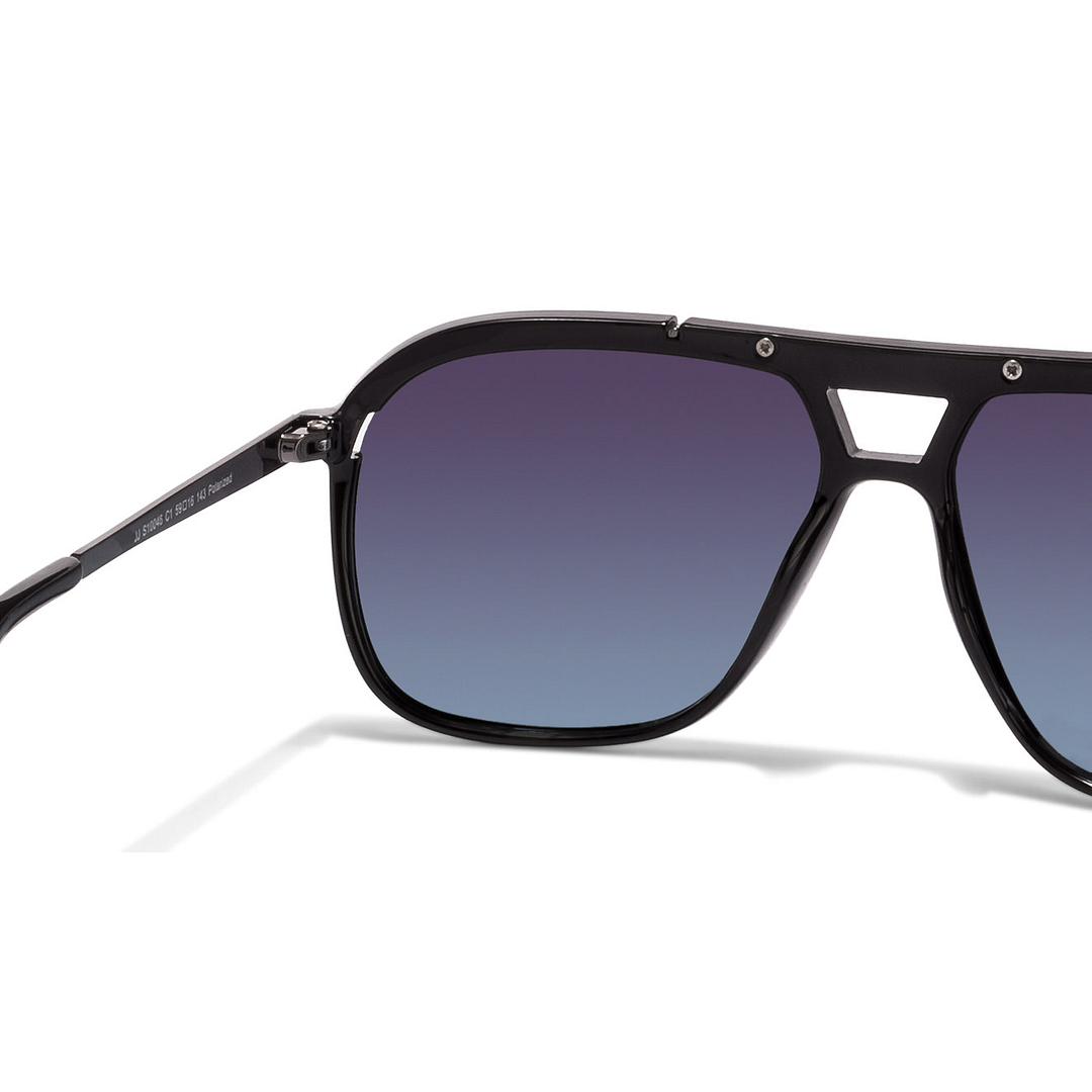 John Jacobs Online Black Full Rim Rectangle left side