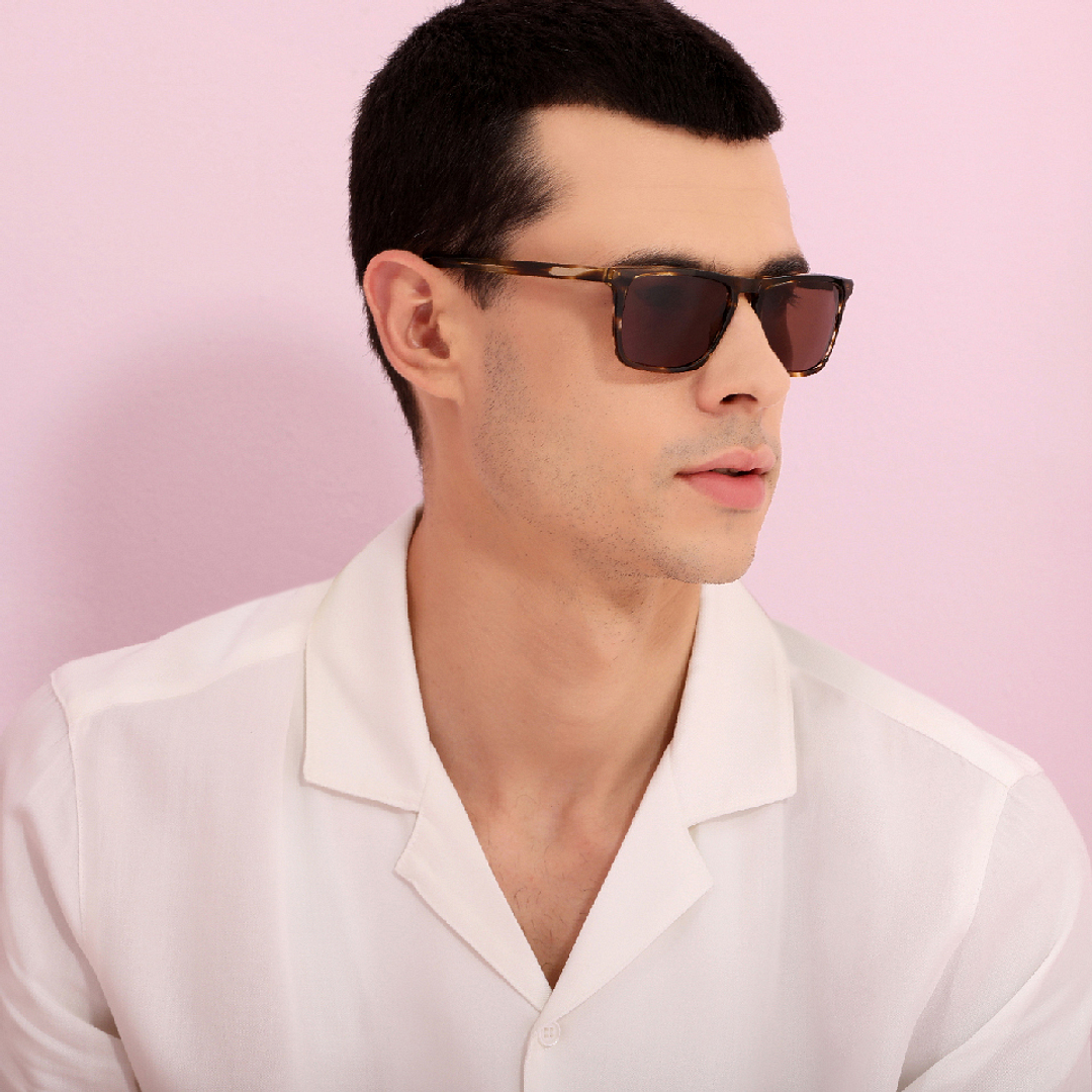 John Jacobs Black Full Rim Rectangle right side