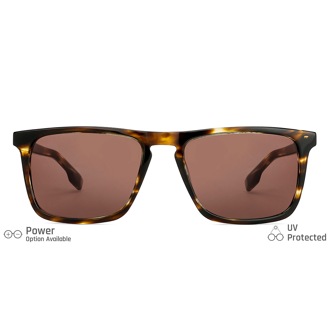 John Jacobs Black Full Rim Rectangle left side