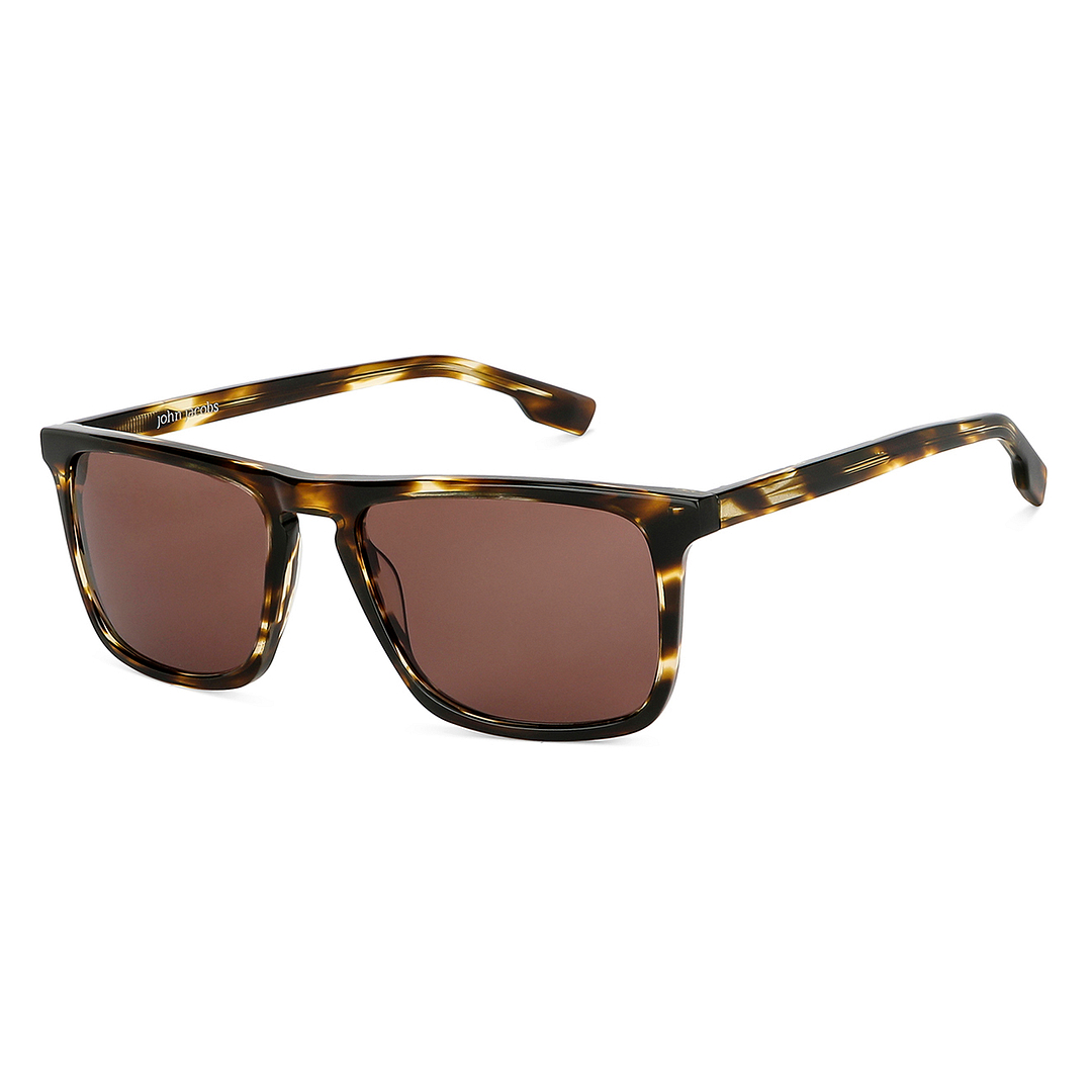 John Jacobs Black Full Rim Rectangle right side