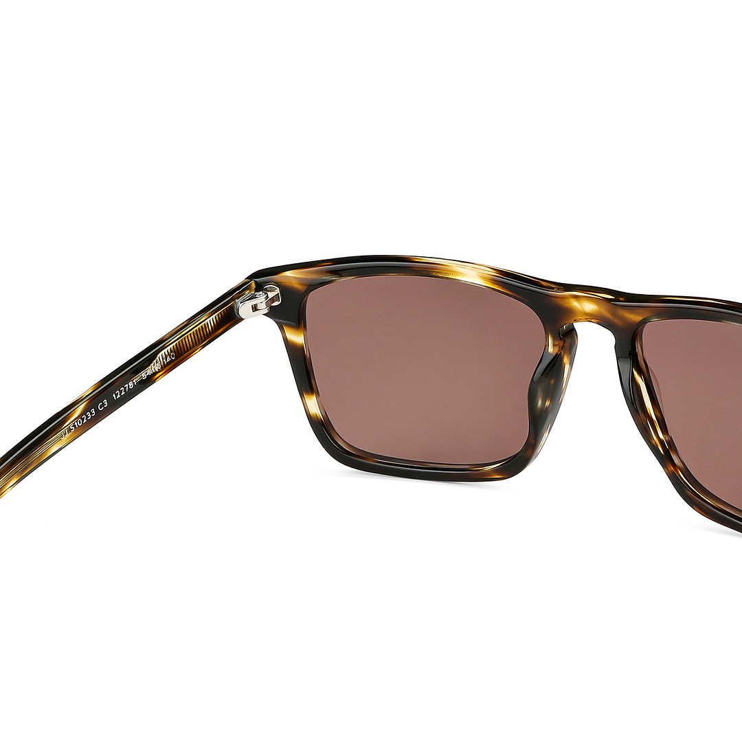John Jacobs Black Full Rim Rectangle right side