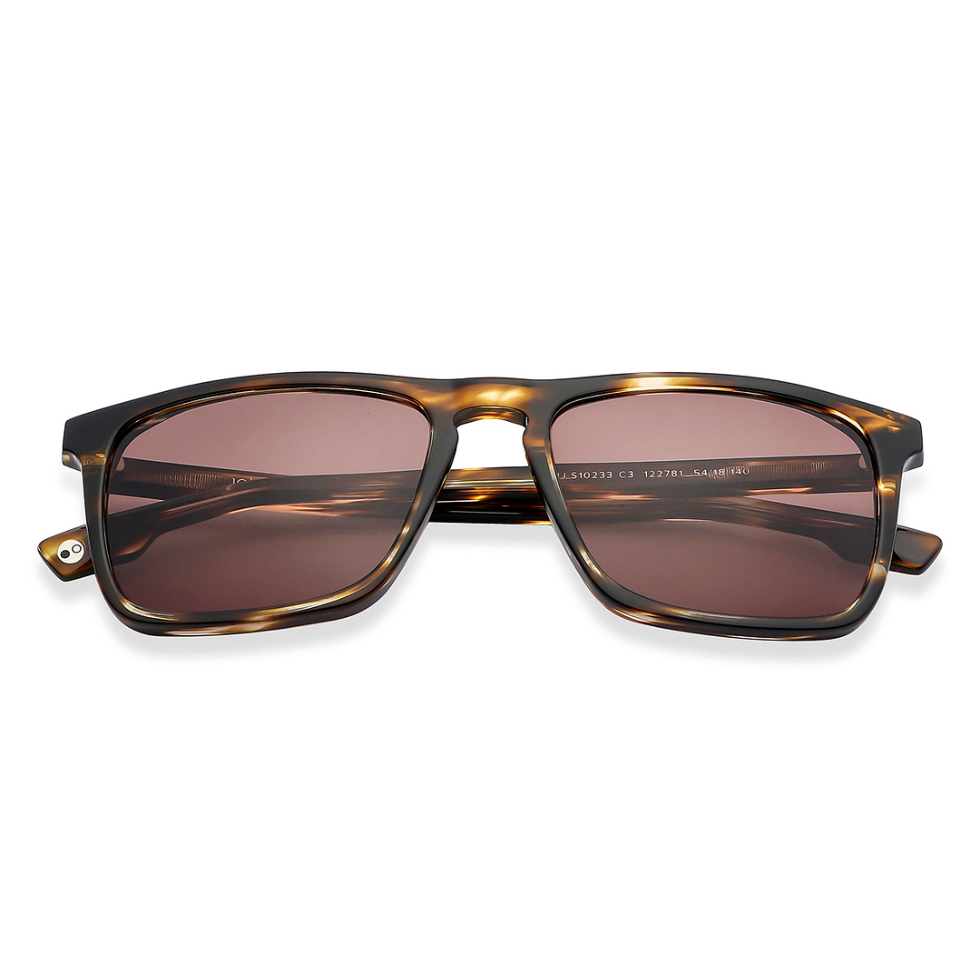 John Jacobs Black Full Rim Rectangle left side