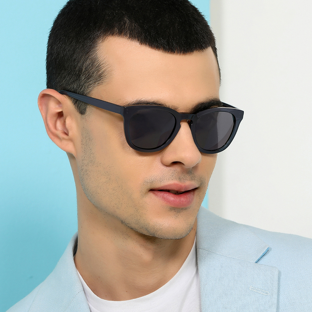 John Jacobs Sky Blue Full Rim Square right side