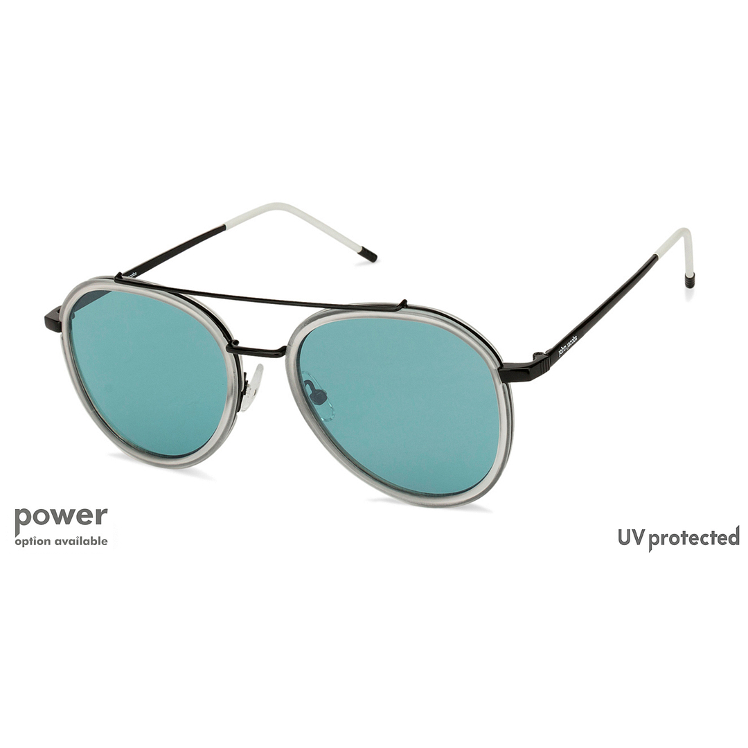 John Jacobs Online Black Full Rim Aviator right side