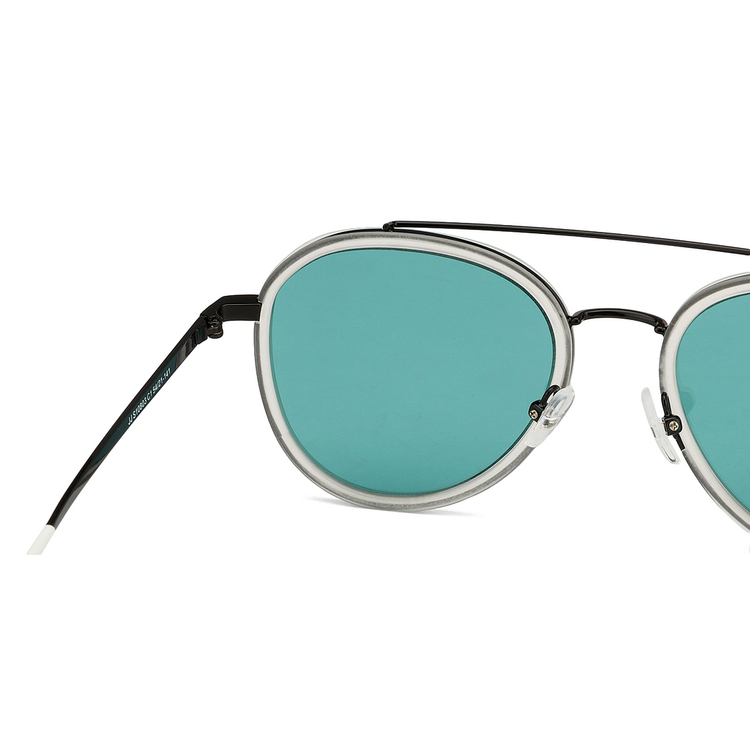 John Jacobs Online Black Full Rim Aviator left side