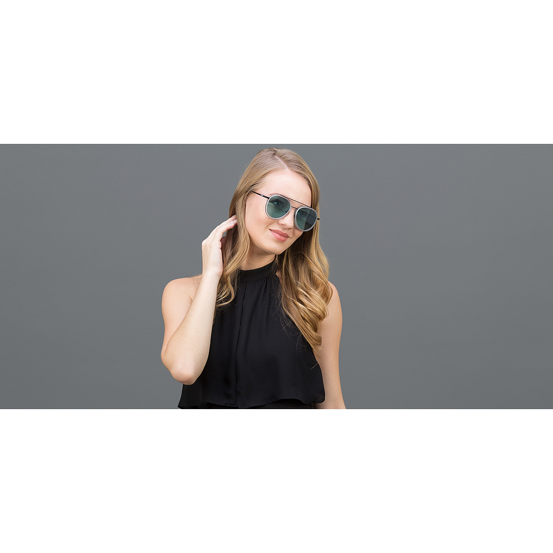 John Jacobs Online Black Full Rim Aviator right side