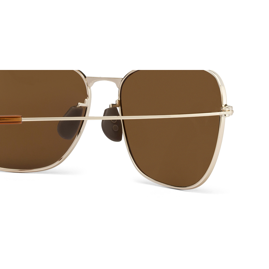 John Jacobs Online Gold Full Rim Rectangle left side