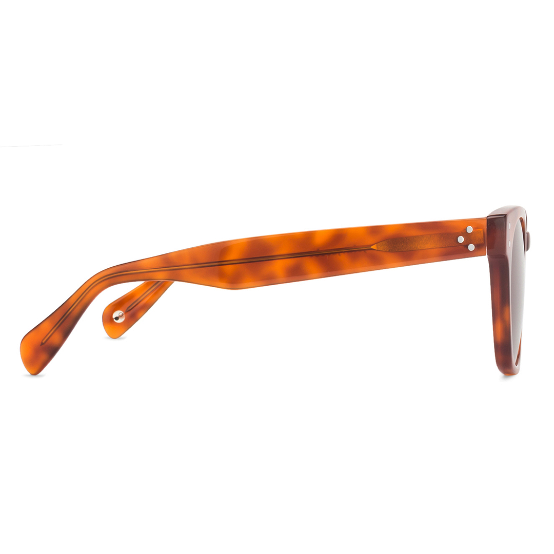 John Jacobs Brown Full Rim Square left side