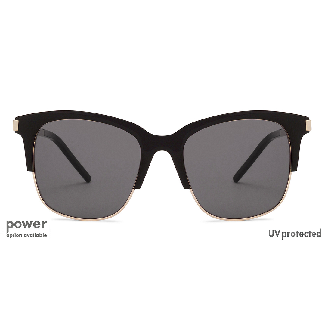 John Jacobs Gold Full Rim Clubmaster left side