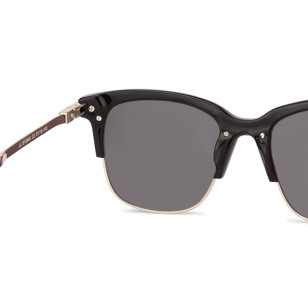 John Jacobs Gold Full Rim Clubmaster left side