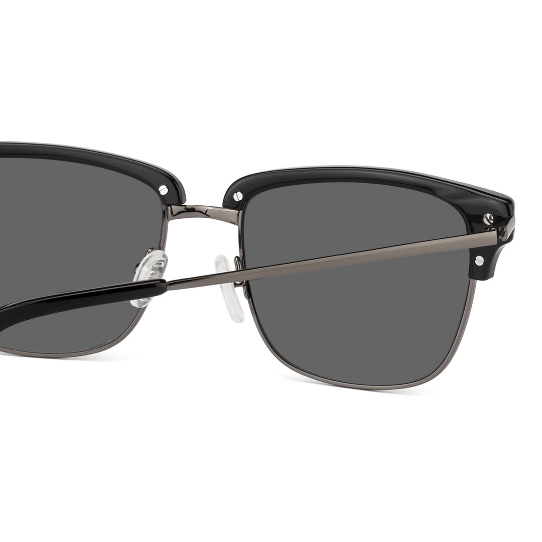 John Jacobs Black Full Rim Clubmaster right side