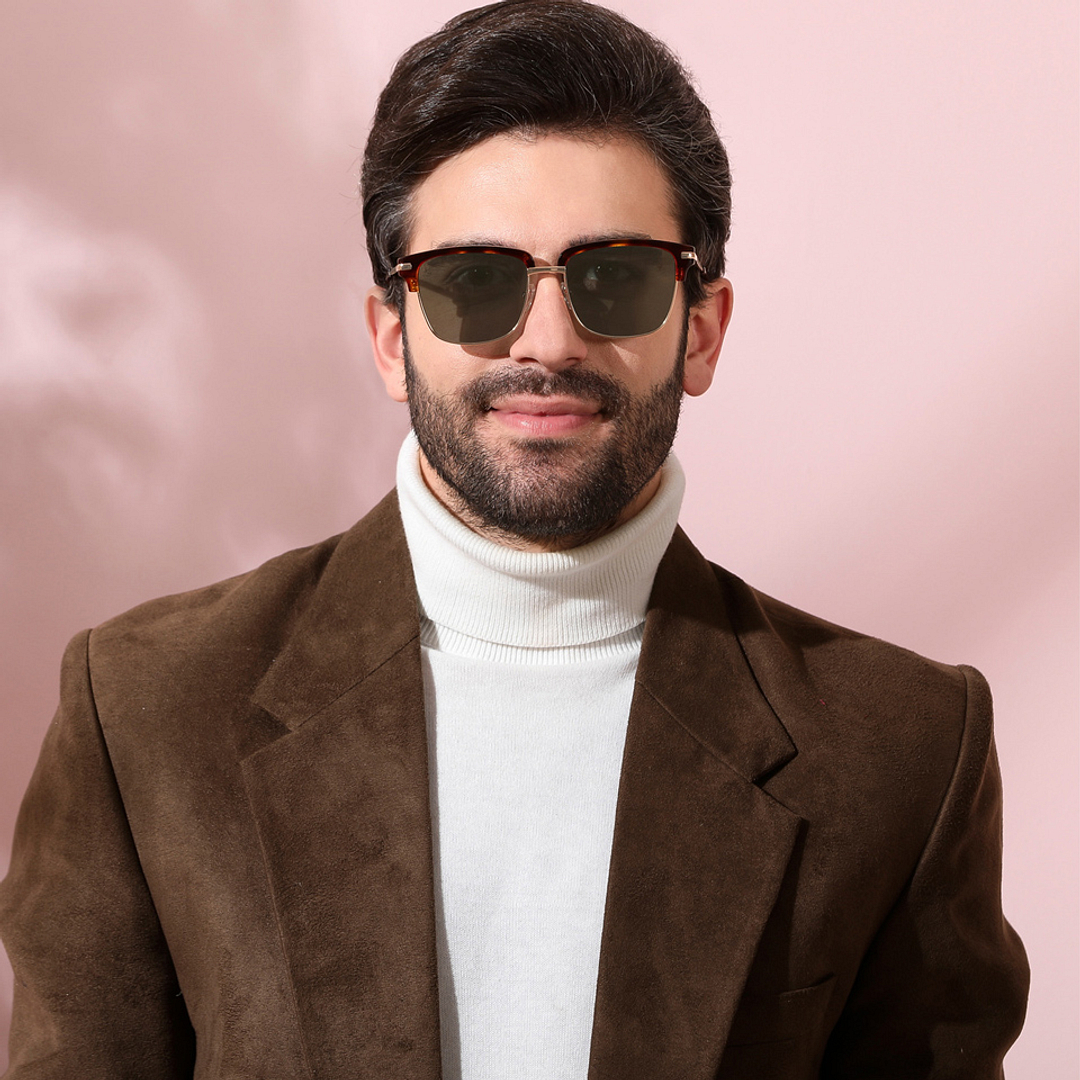 John Jacobs Online Black Full Rim Clubmaster right side