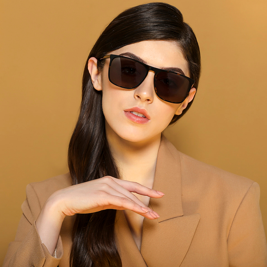 John Jacobs Black Full Rim Rectangle left side