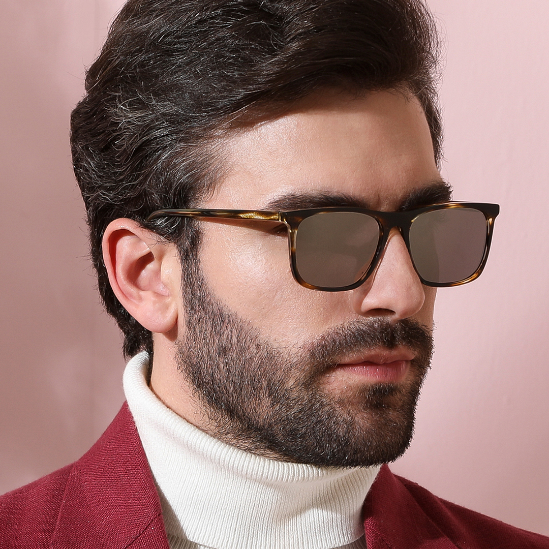 John Jacobs Online Black Full Rim Rectangle left side