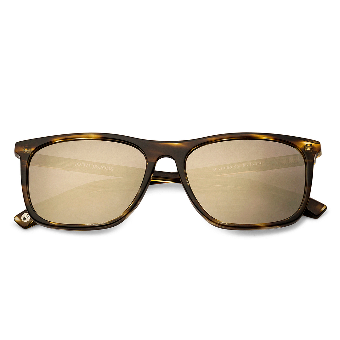 John Jacobs Online Black Full Rim Rectangle right side