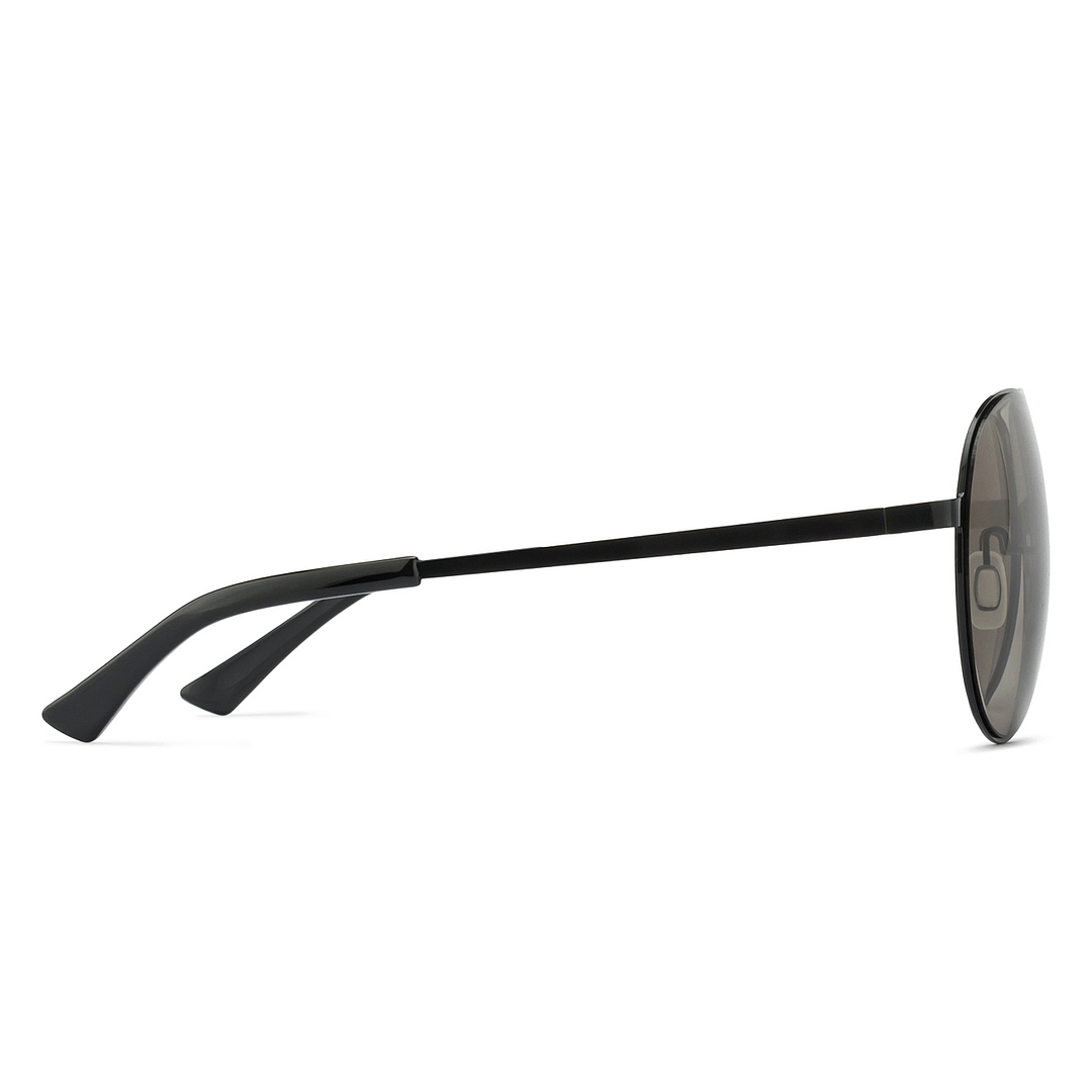 John Jacobs Black Full Rim Aviator right side