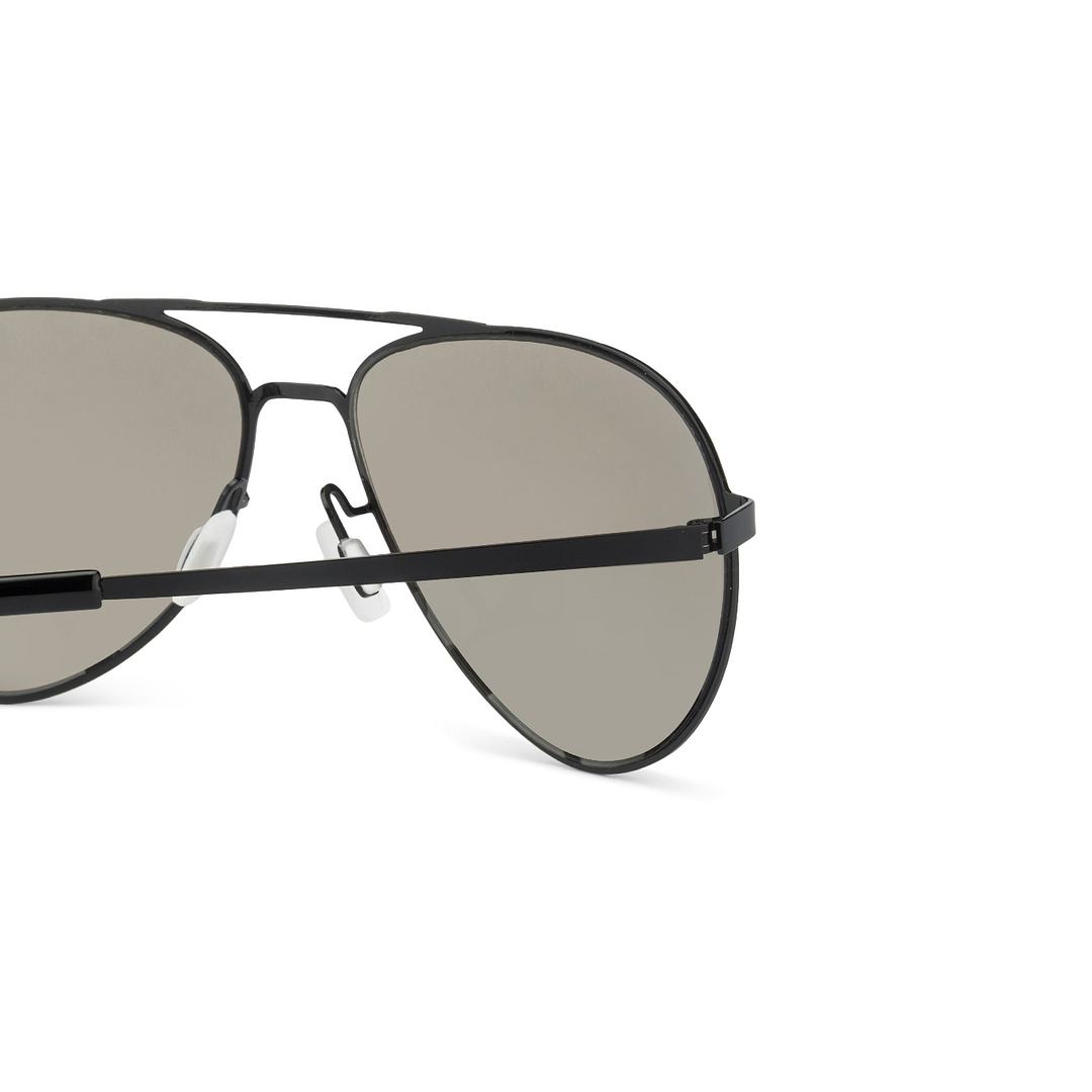 John Jacobs Black Full Rim Aviator right side