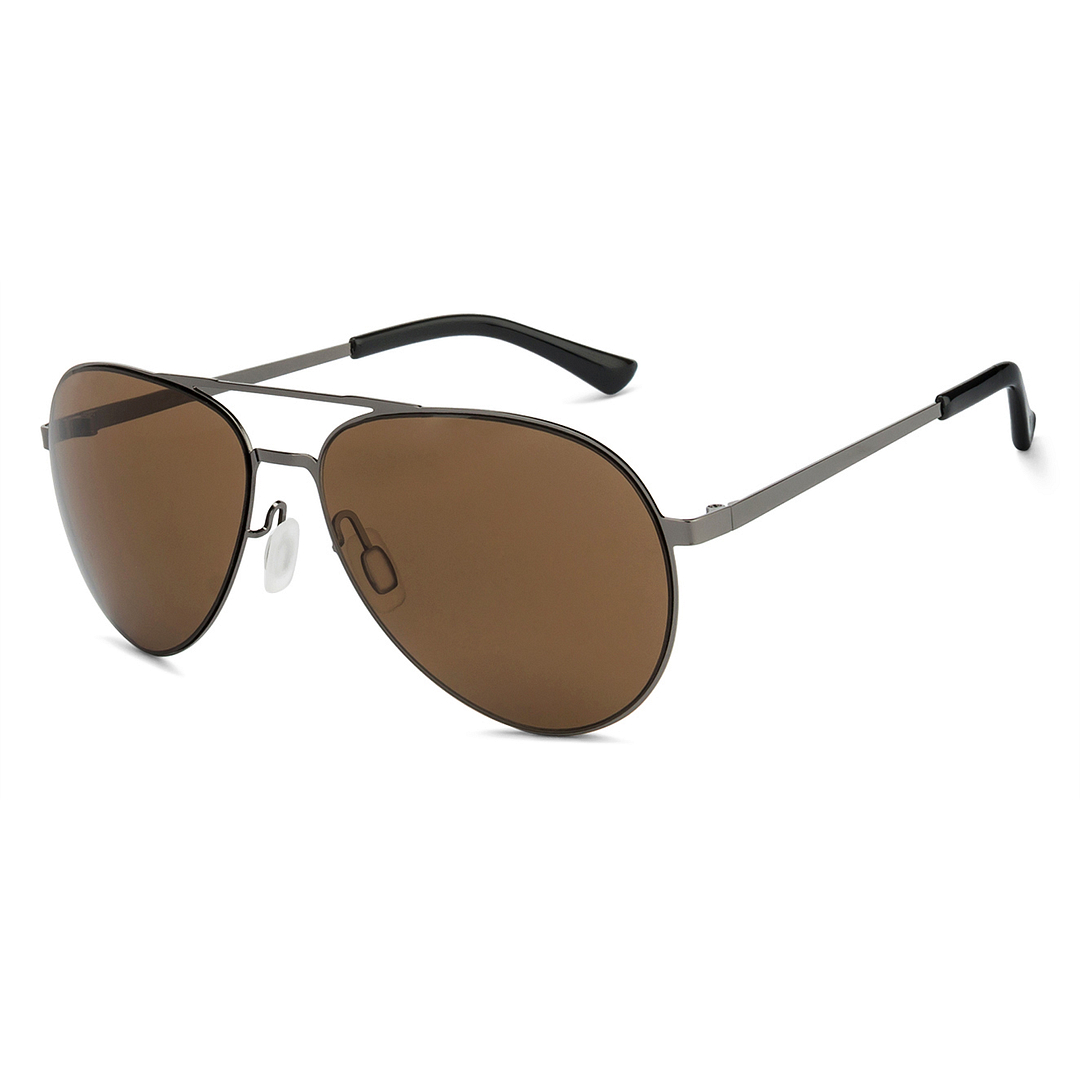 John Jacobs Online Gunmetal Full Rim Aviator right side