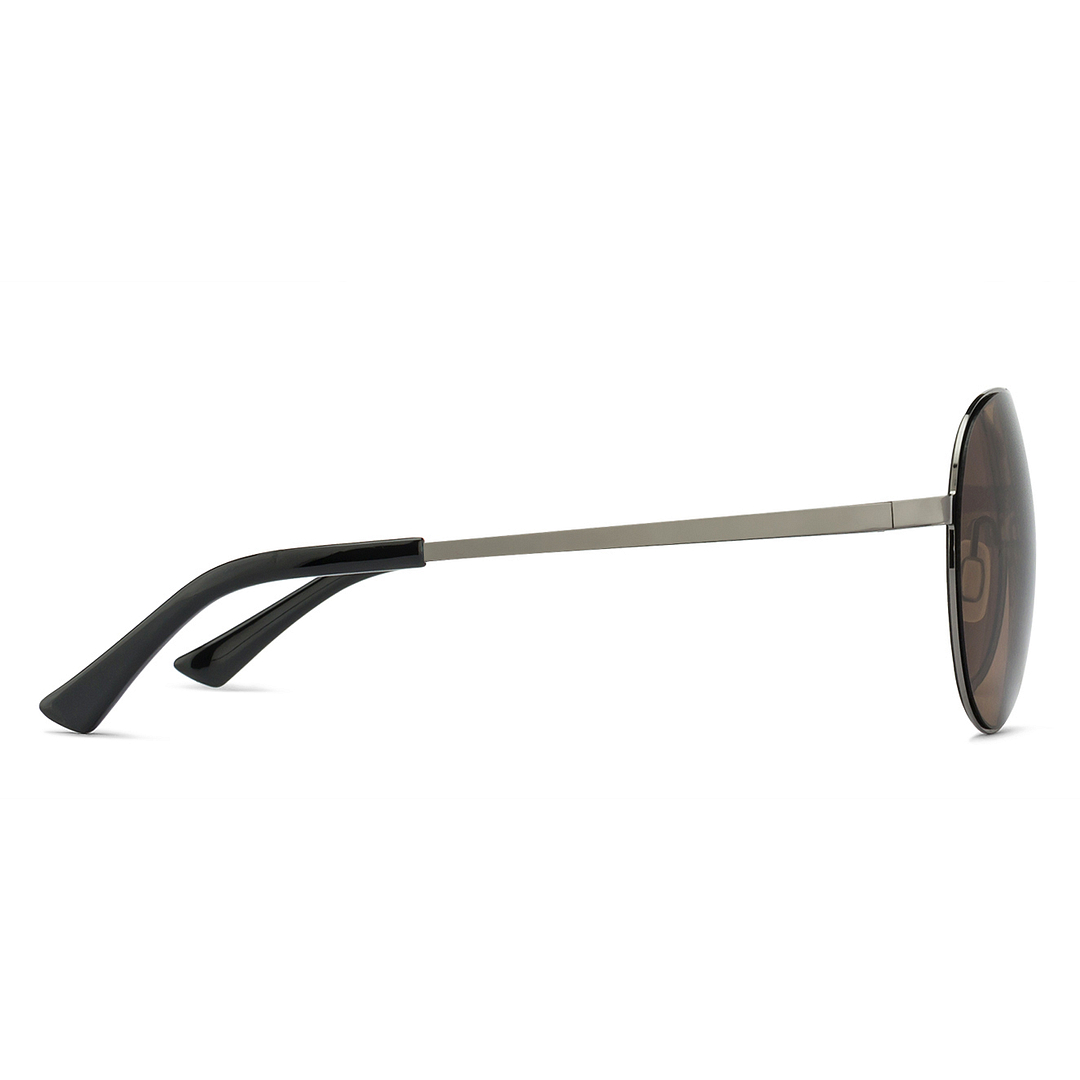 John Jacobs Online Gunmetal Full Rim Aviator right side