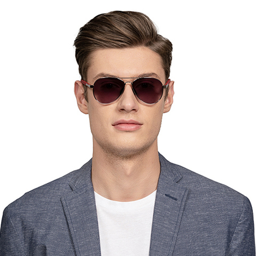 John Jacobs Gunmetal Full Rim Aviator right side