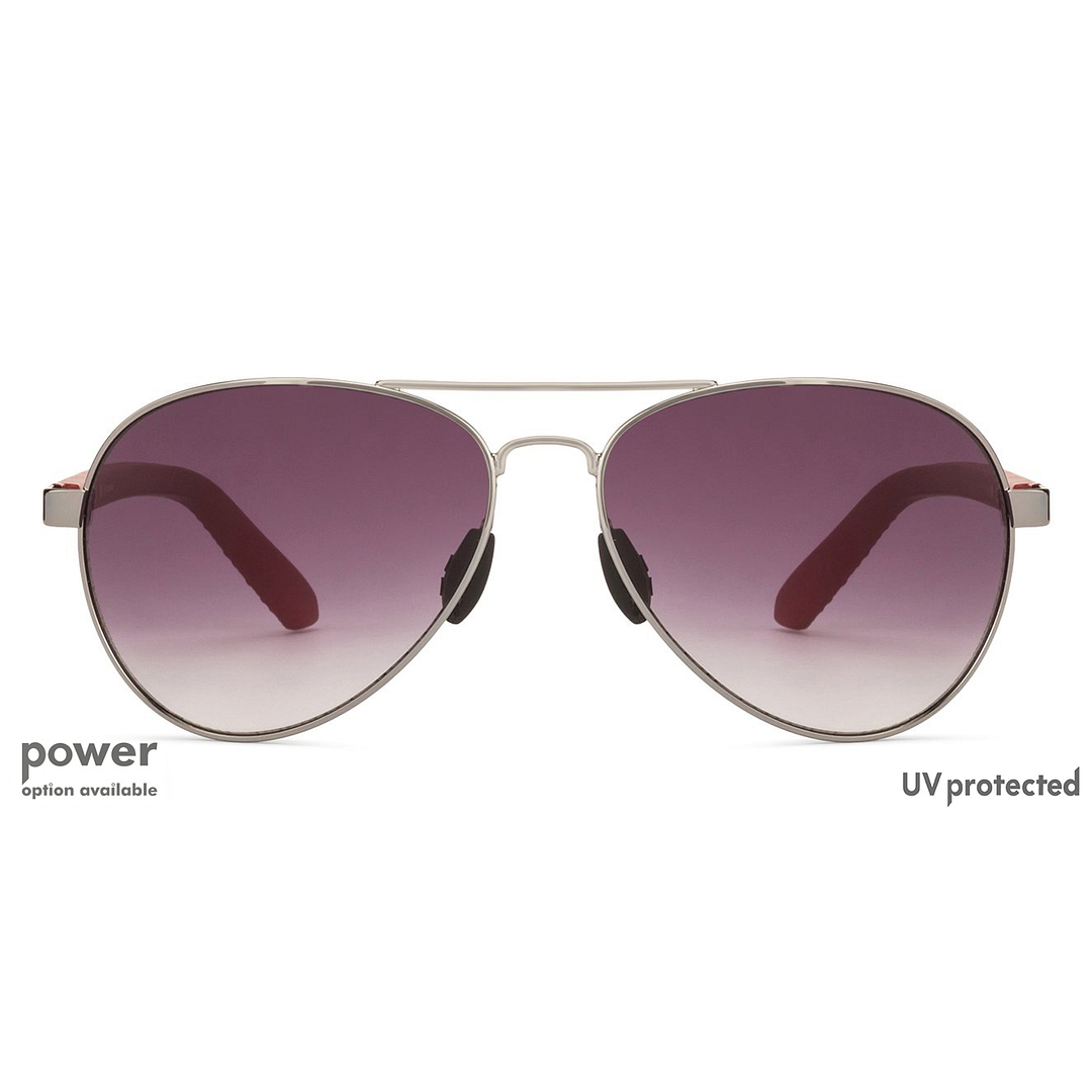 John Jacobs Gunmetal Full Rim Aviator left side