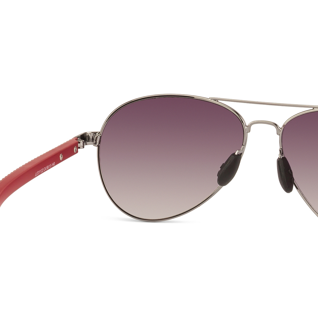 John Jacobs Gunmetal Full Rim Aviator right side