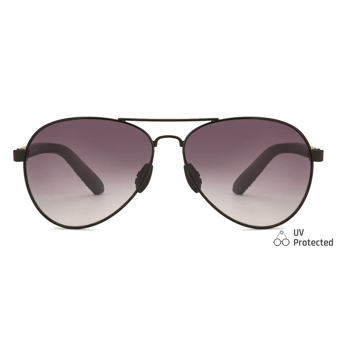 John Jacobs Online Black Full Rim Aviator left side