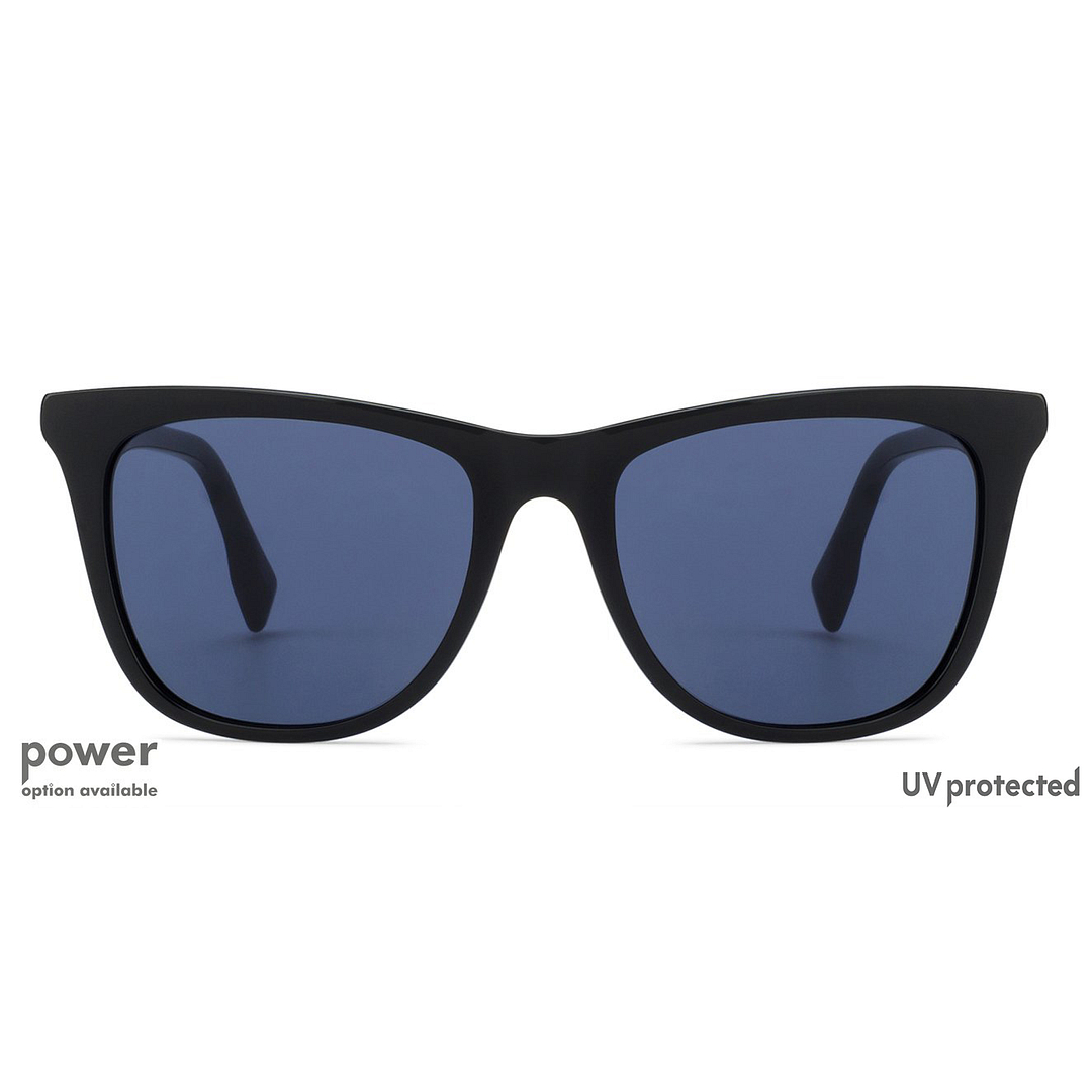 John Jacobs Black Full Rim Square left side